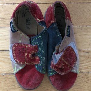 Kids' Vintage Fineline Suede Velcro Bowling Shoes